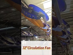 345RPM Rotation Speed Industrial Fan with Powerful 2000w/2.7hp Motor
